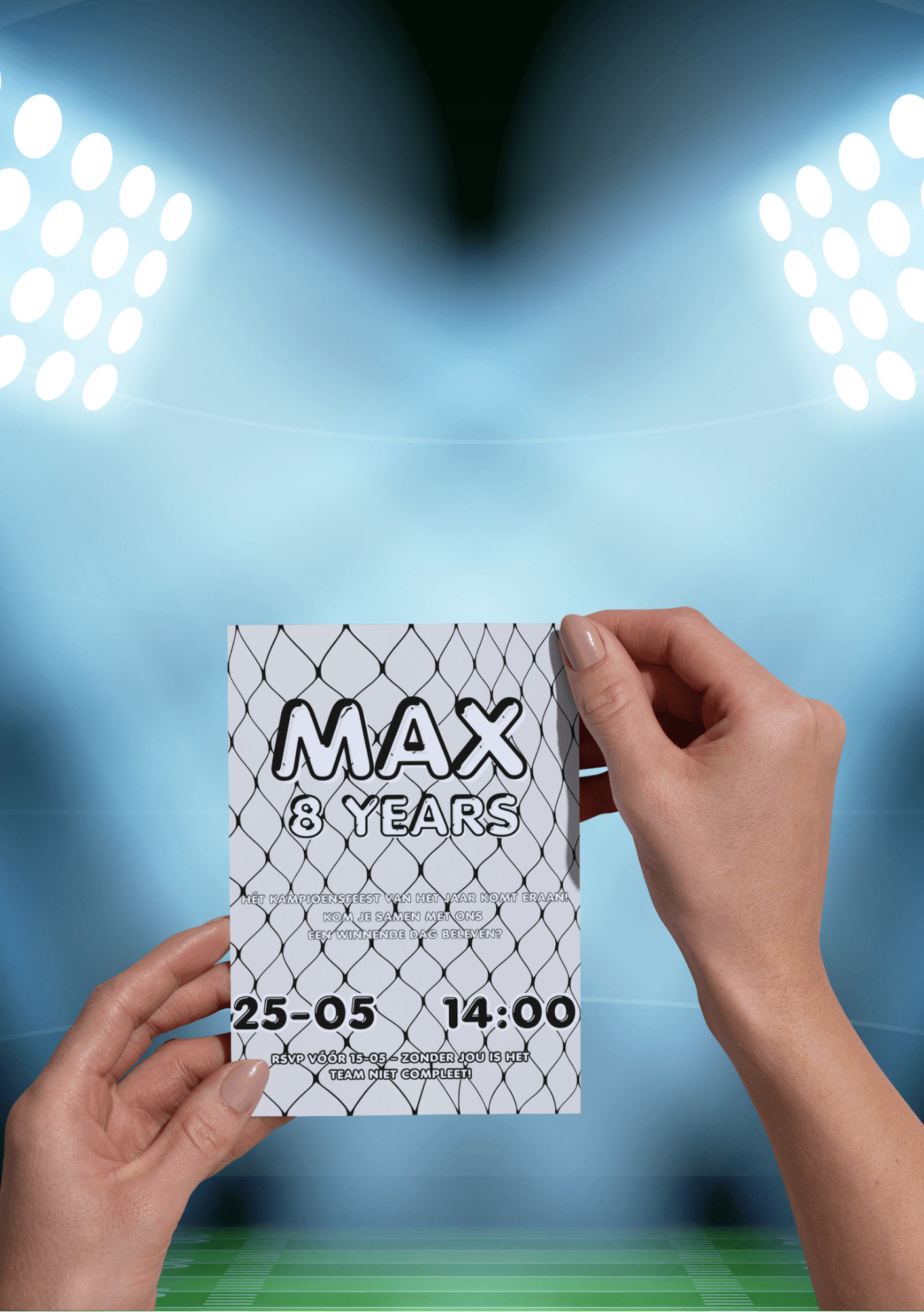Personalized Voetbal Party Invitations – Digital Download