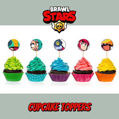 Brawl Stars Cupcake Toppers – 26 Printable Designs