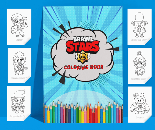 Brawl Stars Coloring Book – 27 Pages of Kids’ Favorite Brawlers