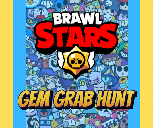 Brawl Stars "Gem Grab" Party Game for Kids – Fun Printable Activity