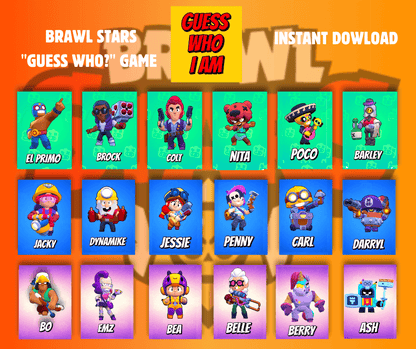 Brawl Stars "Guess Who I Am?" – Kids’ Party Game