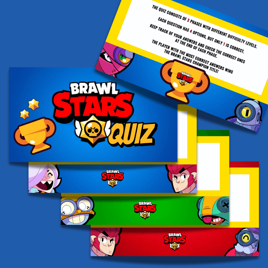 Brawl Stars Quiz Game | Digital Download | Fun Party Game for Kids & Fans | Printable Brawl Stars Party Activity | Brawlers Quiz