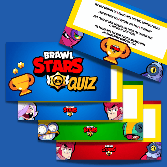 Brawl Stars Quiz Game | Digital Download | Fun Party Game for Kids & Fans | Printable Brawl Stars Party Activity | Brawlers Quiz