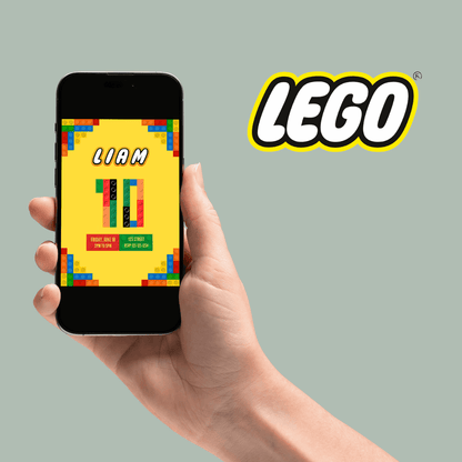 Lego Birthday Invitation – Editable & Instant Download!