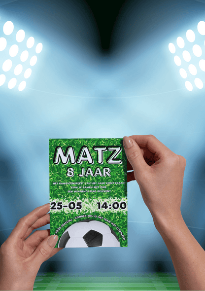 Personalized Voetbal Party Invitations – Digital Download