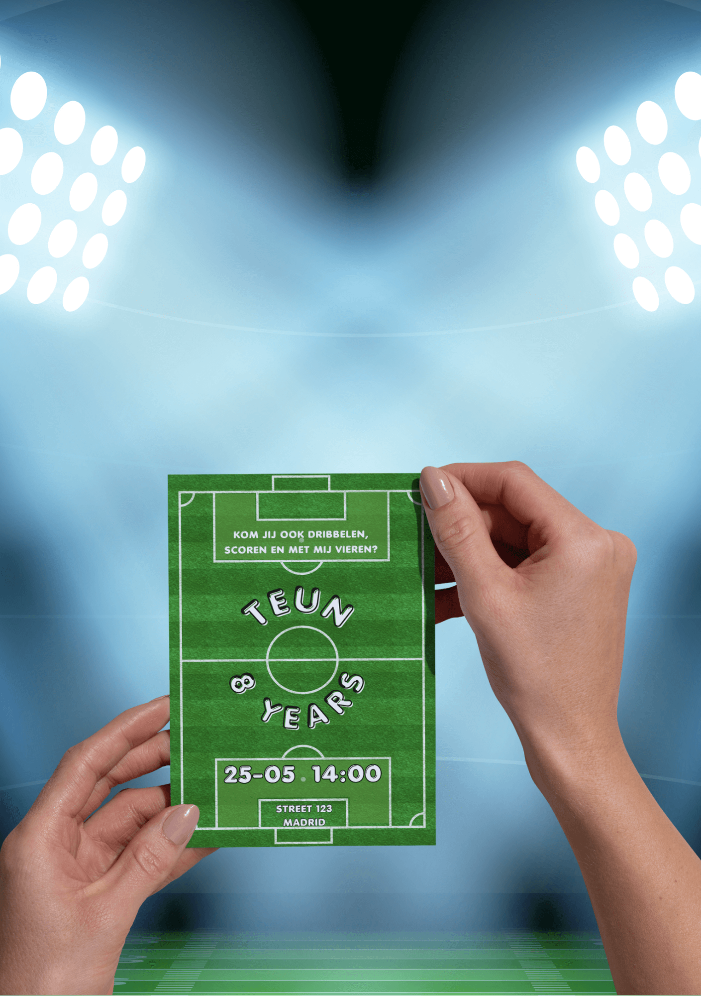 Personalized Voetbal Party Invitations – Digital Download