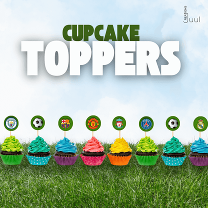 Soccer Club Cupcake Toppers – Printable | Perfect for Football Fans!